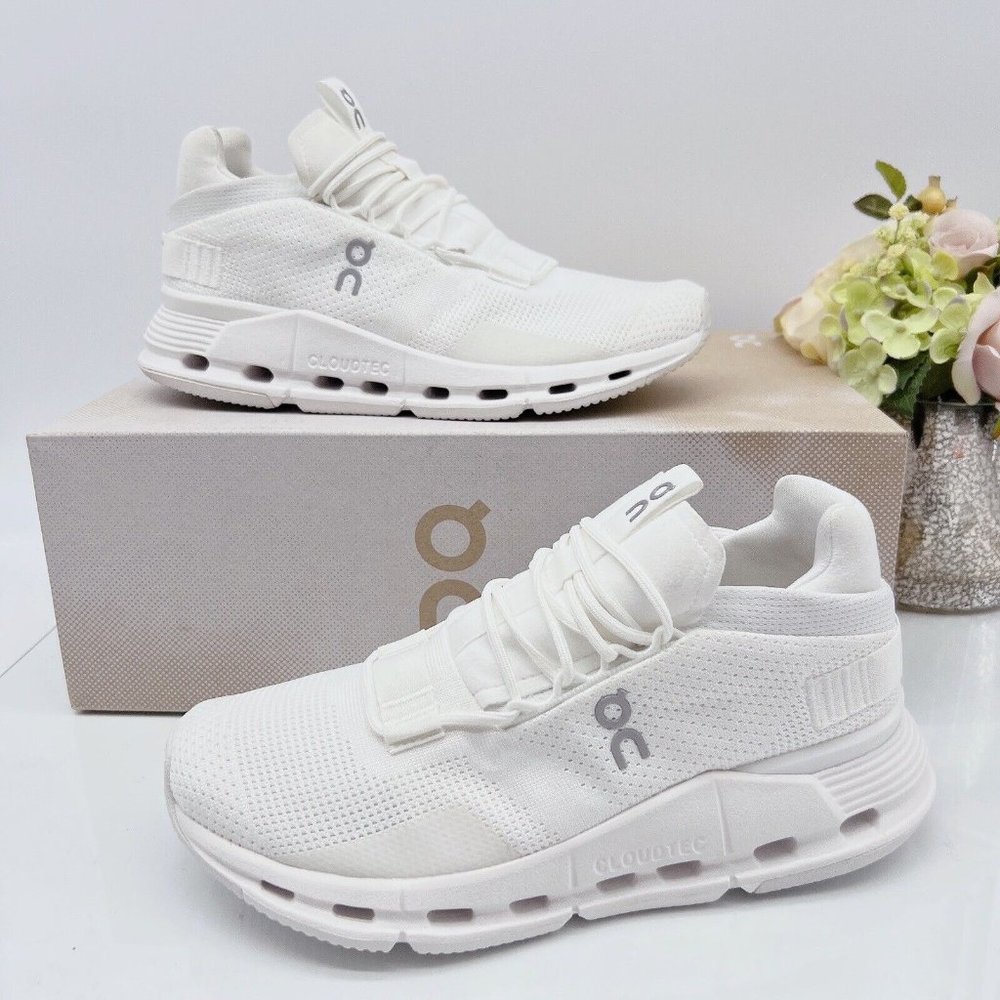 On Cloud Cloudnova Running Shoe Sneaker Undyed-White Womens Size US 7.5